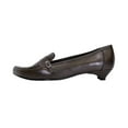 thumbnail image 3 of PEERAGE Kim Women's Wide Width Stitched Upper Leather Pumps, 3 of 4
