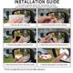 thumbnail image 4 of Espejo De Punto Ciego Lateral Del Coche, Fácil Instalación Espejo De Punto Ciego De Cristal HD Sin Borde Para Camiones, 4 of 7