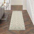 thumbnail image 2 of Nourison Linked 27" x 90" Wool Indoor Rug in Ivory/Teal Bohemian, 2 of 7