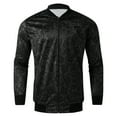 thumbnail image 4 of IROINNID Men's Long Sleeve Jacket Short Jacket Print Comfy Stand Collar With Outwear Jacket, 4 of 5