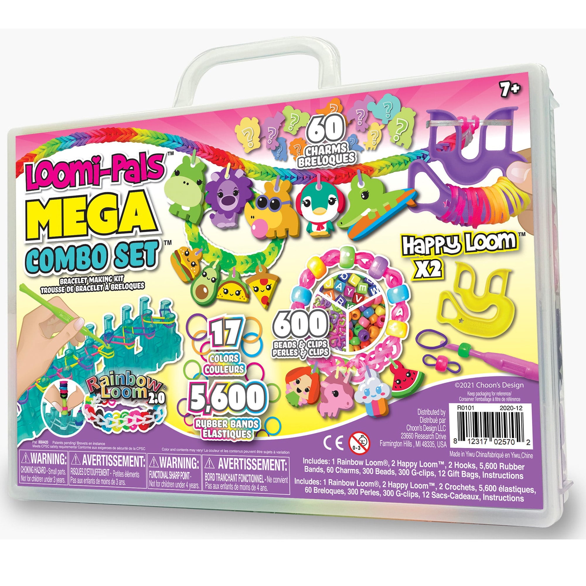 Rainbow Loom Mega Combo Set - Creative Play Kit with 7,000 Rubber Bands,  C-Clips, Carrying Case, and Gift Bags in the Kids Play Toys department at