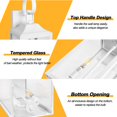 thumbnail image 2 of Farol de pared para exteriores Yolsunes, 19 pulgadas, blanco, impermeable, 2 luces, 2 of 8