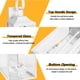 thumbnail image 2 of Farol de pared para exteriores Yolsunes, 19 pulgadas, blanco, impermeable, 2 luces, 2 of 8