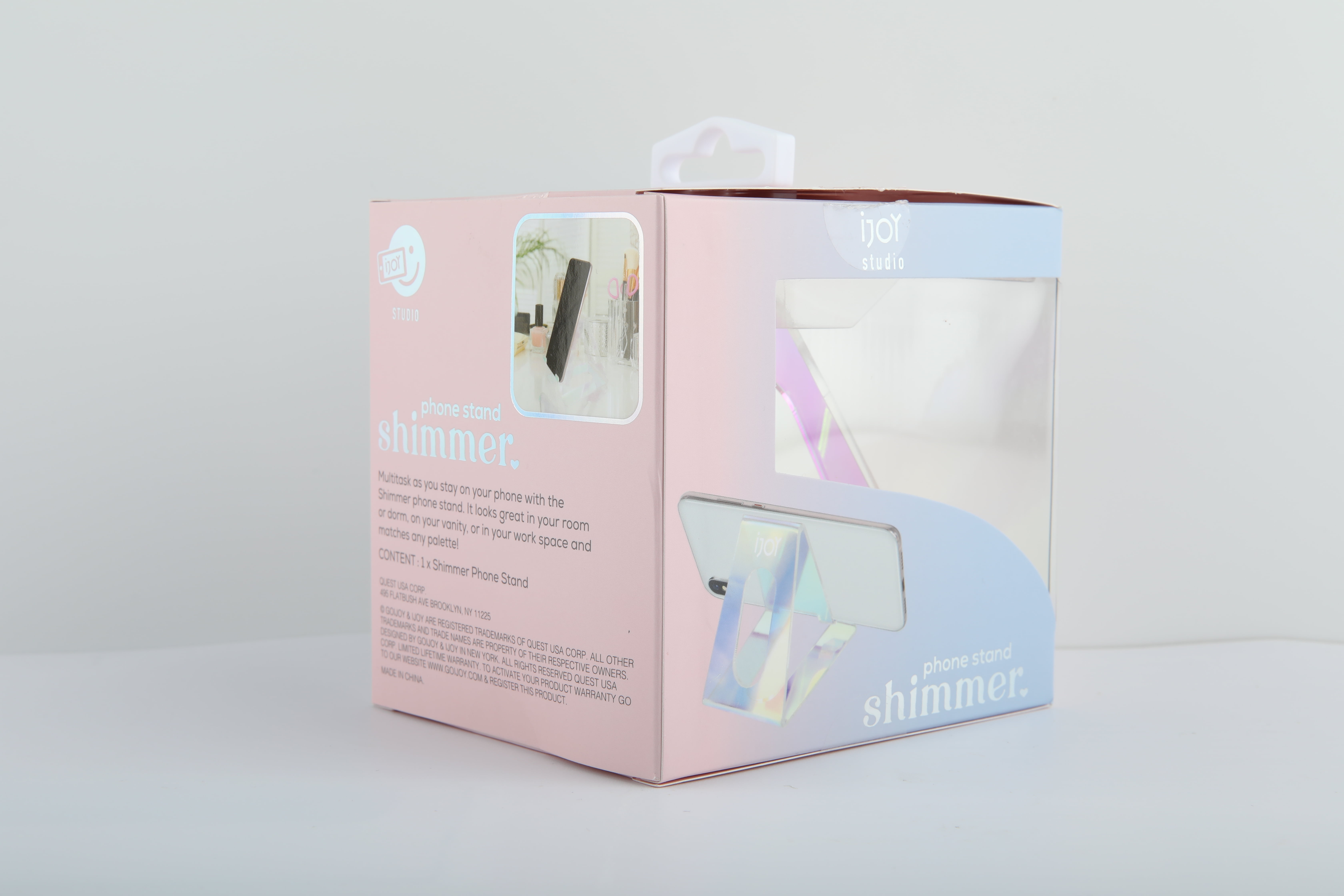 iJoy Shimmer - Holographic Phone Stand and Holder for Desk for iPhone/Samsung/All Other Cell Phones