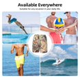 thumbnail image 6 of Uemuo Floral With Birds And Fantasy Flowers Pattern Mens Swim Trunks Quick Dry Board Shorts with Mesh Lining, Stretch Beach Shorts Quick Dry No-Chafing Board Shorts-Large, 6 of 9