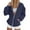 Navy, variant on Womens Zip Up Sports Coat Long Sleeve Sweatshirt Turn Down Collar Fashion Thin Fleece Lined Jacket Warm Coat with Pockets (Red,XXL)