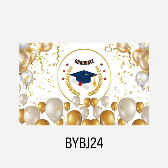 HaCpiu 2026 Graduation Party Backdrop, Congrats Grad Mortarboard Design Banner, Perfect Scene Setting Cloth for Graduation Ceremonies, Party, Classroom, Photo Booth & School Event Decor