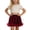 Red, variant on 2025 Girls Essentials Dresses Stunning Glitter Short WithParty Satin Ivory Tone Everyday Princess Dress