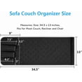 thumbnail image 2 of LQCrafK 2PCS Sofa Armrest Organizer Non-Slip Arm Chair Bedside Caddy Storage Organizer for Recliner Couch with 5 Pockets for Cell Phone TV Remote Control Magazines, 2 of 5