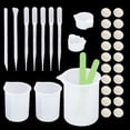 thumbnail image 1 of 34x Reusable Silicone Measuring Cups Casting Tools Scale Card Slot Cup Epoxy Resin Mixing Cup for Painting, Liquid, Glue, Paint Pouring, 1 of 7
