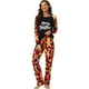thumbnail image 2 of Camiseta de manga larga con estampado de hombre de jengibre navideño INSPIRE CHIC con pantalones, conjuntos de pijama familiares para [Niños y Niñas] S Negro, 2 of 5