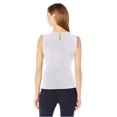 thumbnail image 2 of Pleat Neck Sleeveless Top, Regular and Petite Sizes Color: White Size: 2, 2 of 2