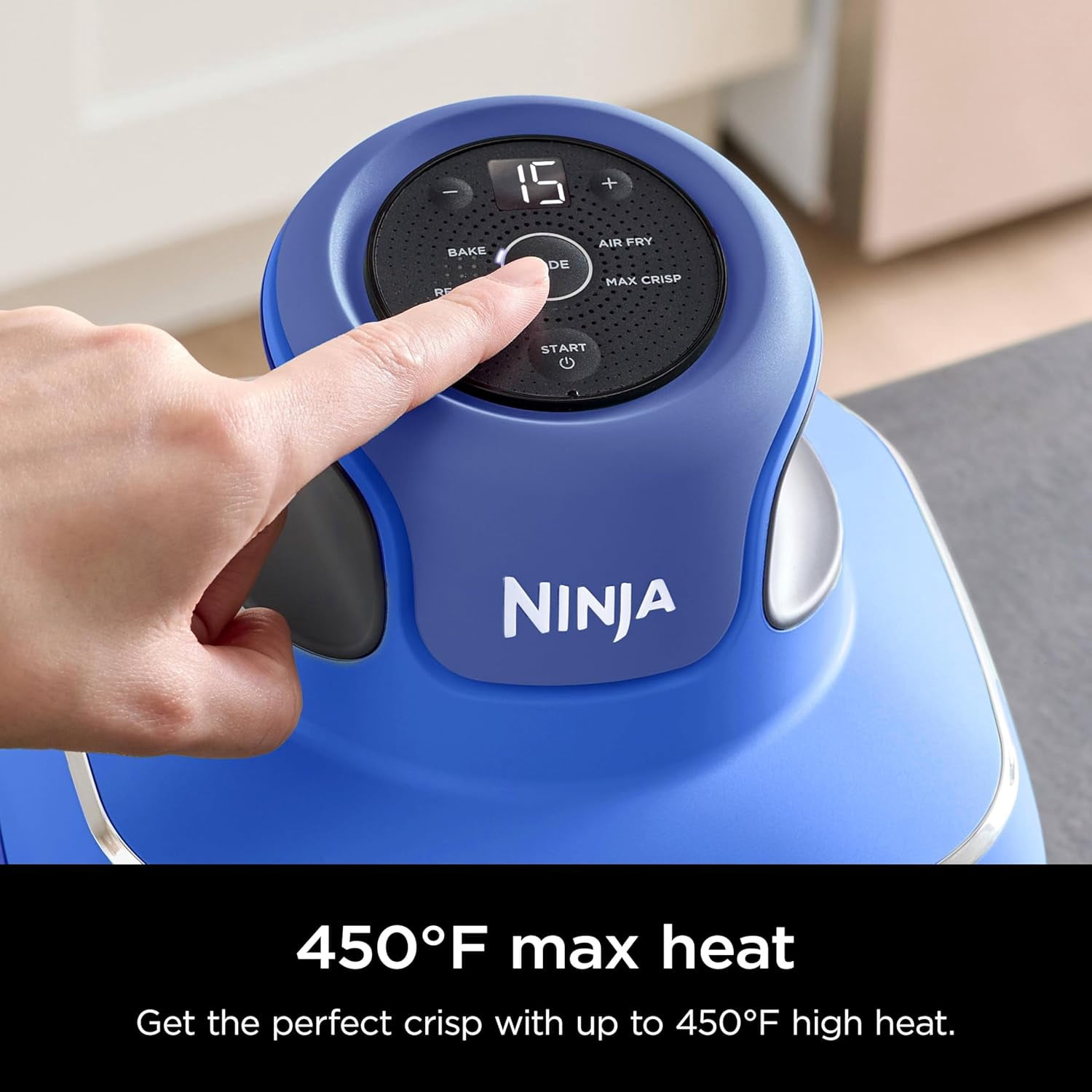 Ninja Crispi Air Fryer, Microwave, Freezer & Dishwasher Safe, Glass Portable Cooking System, 4 QT & 6 Cup Glass Containers with Storage Lids, Easy Meals, Air Fry, Bake, Blue