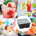 thumbnail image 5 of Bandejas extra grandes de silicona para cubitos de hielo, hielo para whisky, mantiene las bebidas de verano frías y congeladas, 5 of 5