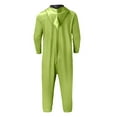 thumbnail image 6 of Rohuuque Unisex Holiday Themed Onesie Dress Up Solid Color One-Piece Pajama with Front Zipper and Pocket Cozy Home Wear Green, 6 of 9