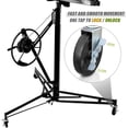 thumbnail image 5 of Dkelincs 11' Portable Drywall Panel Lift Hoist Jack Lifter Sturdy Rolling Lockable Caster Lifter Construction Tool, Black, 5 of 6