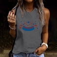 thumbnail image 2 of Lydpxz Women's 4th of July Tank Tops Plus Size Patriotic American Flag Graphic Tees Cute Sleeveless T Shirts Camisole Athletic Crew Neck Tanks, 2 of 5