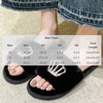 thumbnail image 3 of Viluyesy Womens Slide Slippers Fuzzy Plush Open Toe Slip On Cushioned Non Slip Warm Indoor House Shoes Soft Flat Cozy Slides Purple Size 7.5-8.5, 3 of 6