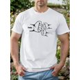 thumbnail image 1 of Men's Daddy And Baby Fist Bump Graphic Tee, Crew Neck, Polyester - Casual Summer Knitted T-Shirt, 1 of 6