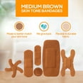 thumbnail image 4 of Tru-Colour Skin Tone Bandages Assorted Shapes Variety Pack - Brown, 4 Pack, 4 of 6