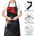 thumbnail image 6 of Cauagu Mysterious Hooded Wolf Aprons with Pockets,Waterproof Apron for Women,Kitchen Cooking Apron Adjustable Bib Aprons Chef Apron for Cooking,Drawing,Crafting, 6 of 8