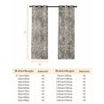 thumbnail image 6 of Fsddascl Grey Christmas Blackout Curtains for Bedroom/Living Room, Thermal Insulated Kitchen Curtains, Vintage Winter Snowflakes Patterned Grommet Darkening Window Treatment Drapes 42"x63"x2, 6 of 6
