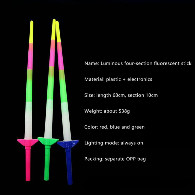 Light Up Saber, LED Swords, 5pcs Telescopic Lighted Rods for Vocal Concert  Halloween Party Kid Gift Christmas Birthday Present 