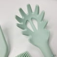 thumbnail image 3 of Elyon Tableware® 9-Piece Mint Green Colored Silicone Kitchen Utensils Set with Wooden Handles, 3 of 6