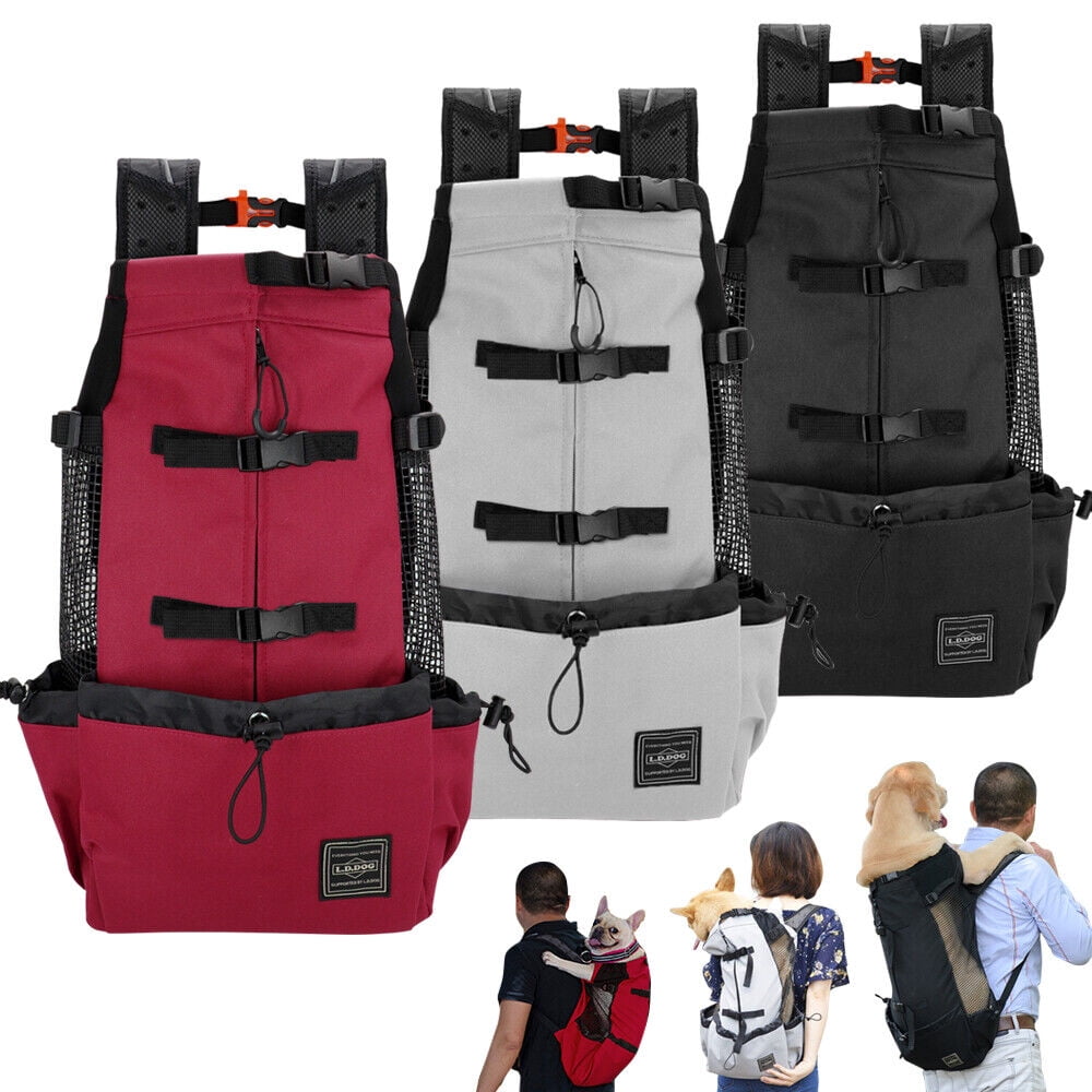 Pet Carrier Backpack Large Dog Bag Travel Sport for Hiking Bike Crate M L XL