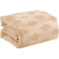 thumbnail image 4 of ESCA 7-Piece Severa Peach Pink Embroidery Comforter Bedding Set - OEKO-TEX Standard 100, Breathable, All Season, Extra Soft, Lightweight - Queen Size, 4 of 4