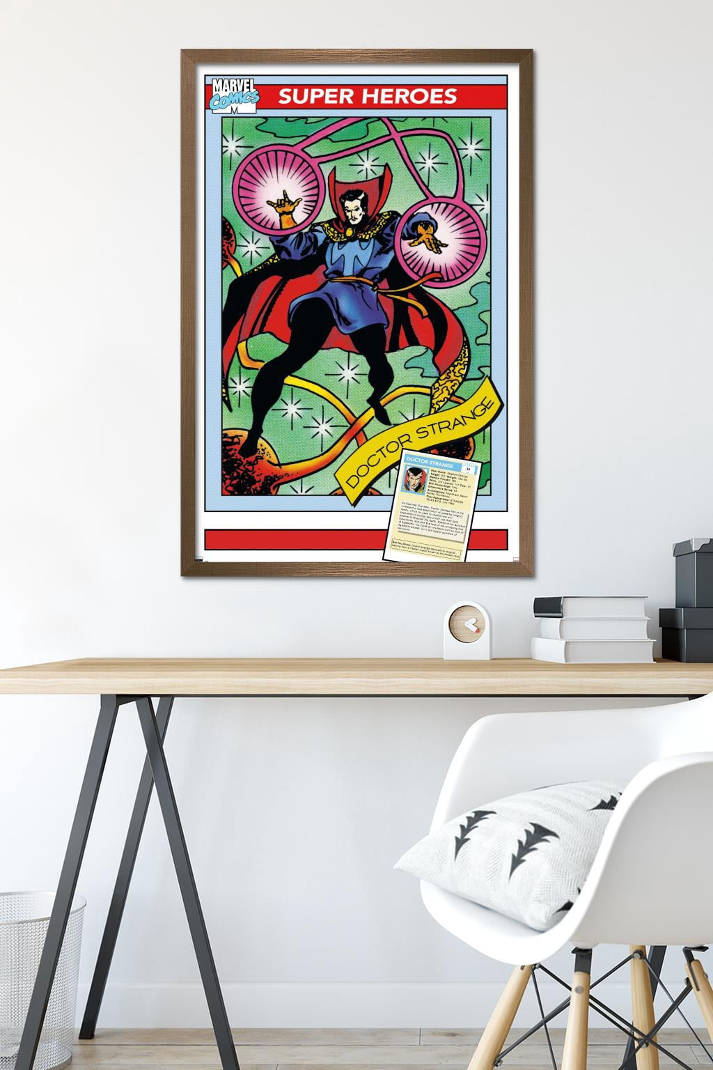 Marvel Trading Cards - Doctor Strange Wall Poster, 22.375" x 34" Framed