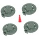 thumbnail image 1 of 4 cartuchos de combustible de butano con tapa protectora, accesorio de repuesto, piezas de alto rendimiento Verde, 1 of 8