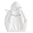 thumbnail image 3 of Sudadera con capucha y estampado de letras para mujer, primavera y otoño de 2024, sudaderas con capucha de manga larga para mujer, blusas de moda, jerséis holgados informales para mujer, 3 of 5