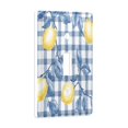 thumbnail image 2 of Yayeee Toggle Light Switch Wall Plate 1-Gang 4.5"x2.7" Home Decorative Outlet Cover, Light Lemon, 2 of 7
