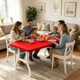 thumbnail image 5 of 8Ft Fitted Picnic Table Cover Spandex Outdoor Tablecloth Stretchy Table Cover For Camping Parties Outdoor(Red-76X244Cm), 5 of 5