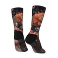 thumbnail image 3 of Goofa Flower Crown Cat Printed Men's Crew Socks, Soft Durable Breathable Moisture-Wicking with Odor Control Cotton socks, 3 of 9