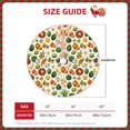 thumbnail image 4 of Balery Lemon Fruits Vegetables Printed Christmas Tree Skirt , Merry Christmas Party Christmas Tree Decoration,Adjustable Tree Skirt-30", 4 of 8