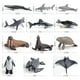 thumbnail image 5 of 12 piezas de simulación de tiburón ballena estatuilla Zulema  estatuilla de ballena, 5 of 8