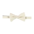 thumbnail image 1 of Ryan Seacrest Mens Solid Pre-tied Bow Tie, Beige, One Size, 1 of 1