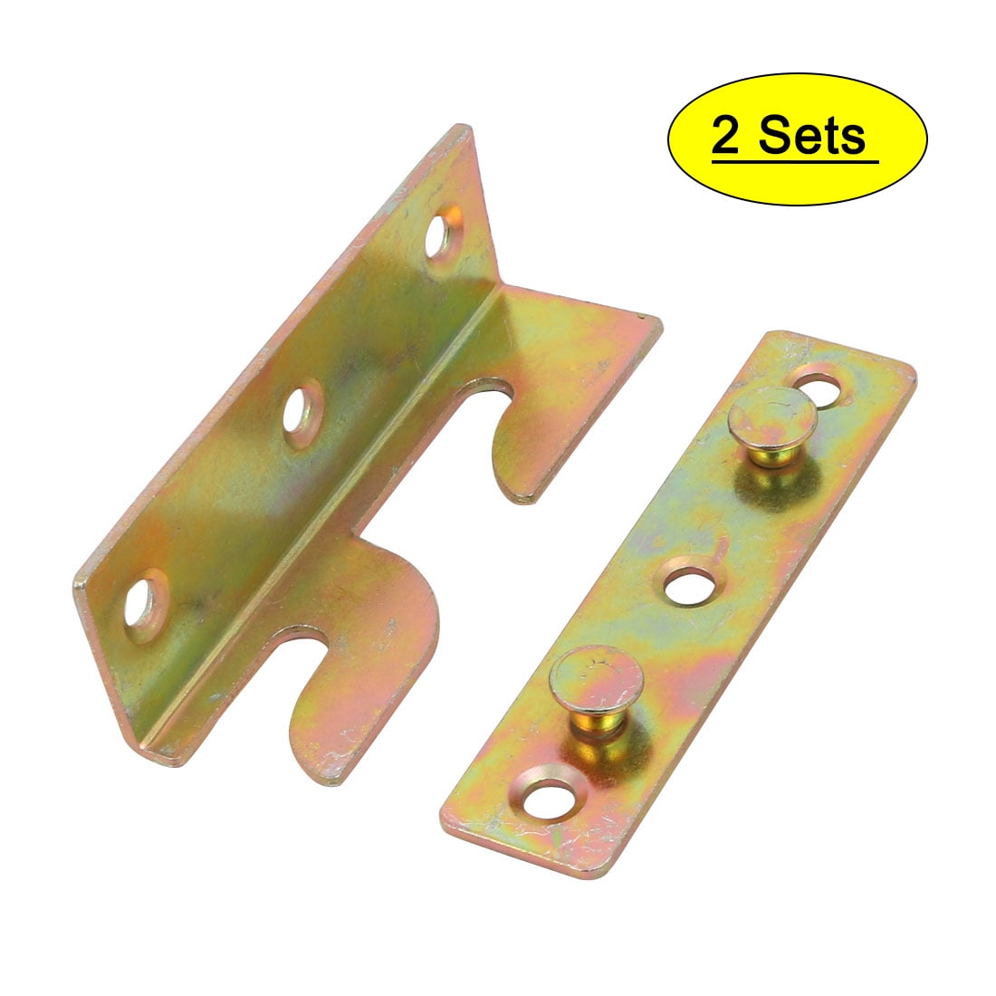 79mmx25mmx23mm Screw Fixed Bed Hinge Rail Brackets Connecting Fittings