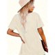 thumbnail image 2 of Camiseta informal de cuello redondo para mujer con estampado de letras "Game Day", manga corta elástica para todas las estaciones, ideal para deportes de ocio., 2 of 4