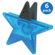 (6 pack) (6 Pack) Ashley, ASH10234, Star Magnet Clip, 1 Each, Blue