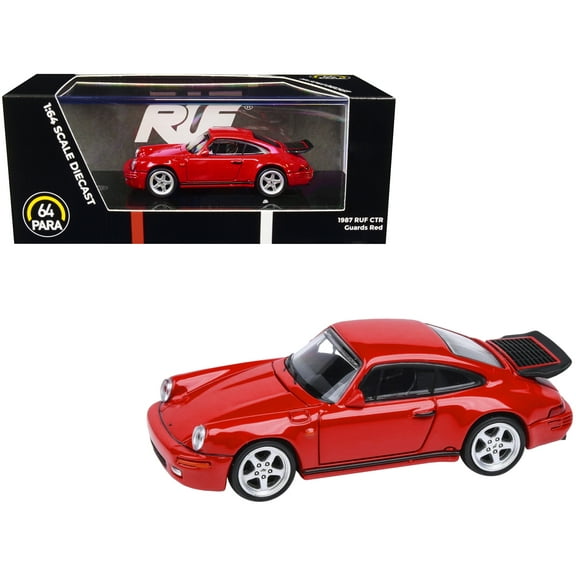 1987 RUF CTR Guards Red 1/64 Diecast Model Car by Paragon Models
