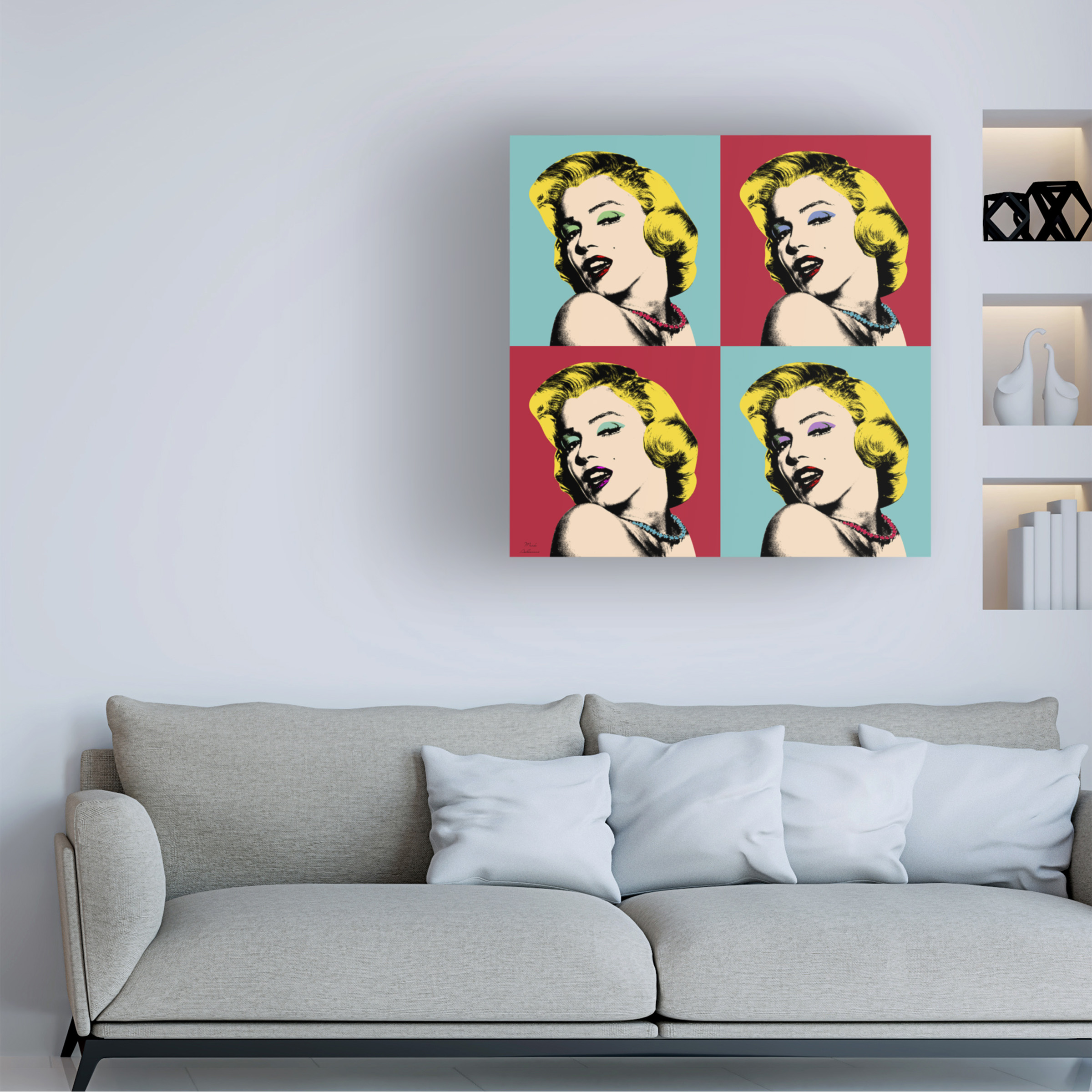 Trademark Fine Art "Pop Art Collage" Canvas Art by Mark Ashkenazi