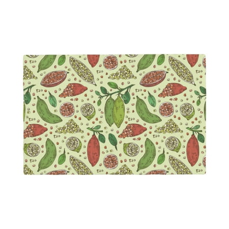 

Table Placemats Set of 4 - Finger Lime Fruits 12x18 In Faux Linen Double Heat Resistant Place Mats Cloth Indoor/Outdoor Placemats Washable Table Mats for Dining Kitchen Party