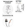 thumbnail image 3 of FSLiving Suspension Instantanée Encastrée LED 7W par Télécommande Macaron avec Gradation Continue des Taches Changement de Couleur pour Plafond Incliné Kit de Conversion de Lumière Ajustable, 3 of 9