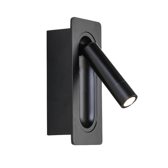 Bedroom rotatable reading lamp guest room recessed wall lamp led bedside wall lamp