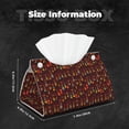 thumbnail image 6 of Lsque Dancing African Women1 Printed Long Tissue Box Cover Holder, Facial Paper Organizer Dispenser,Triangle with Bottom Belt, PVC Leather Decorative Organizer, 6 of 9