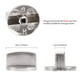 thumbnail image 2 of Billuyoard 1/2/4 Uds Metal 8mm Universal plata estufa de perillas de Control adaptadores interruptor de horno cocina Control de superficie Decoración del hogar, 2 of 6