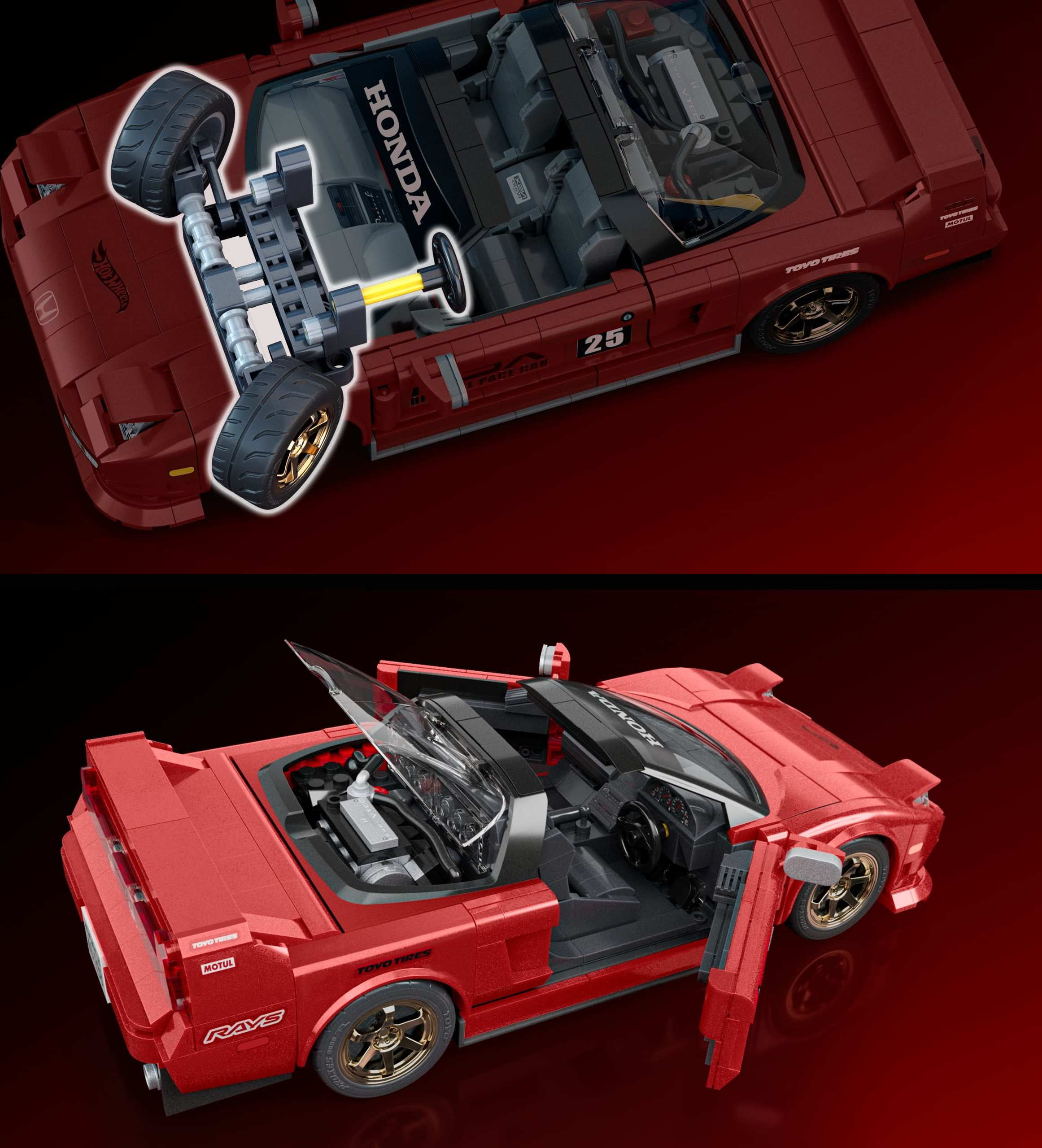 Mattel Brick Shop Hot Wheels ’90 Acura NSX Building Toy (876 Pieces), for Collectors - Walmart Exclusive